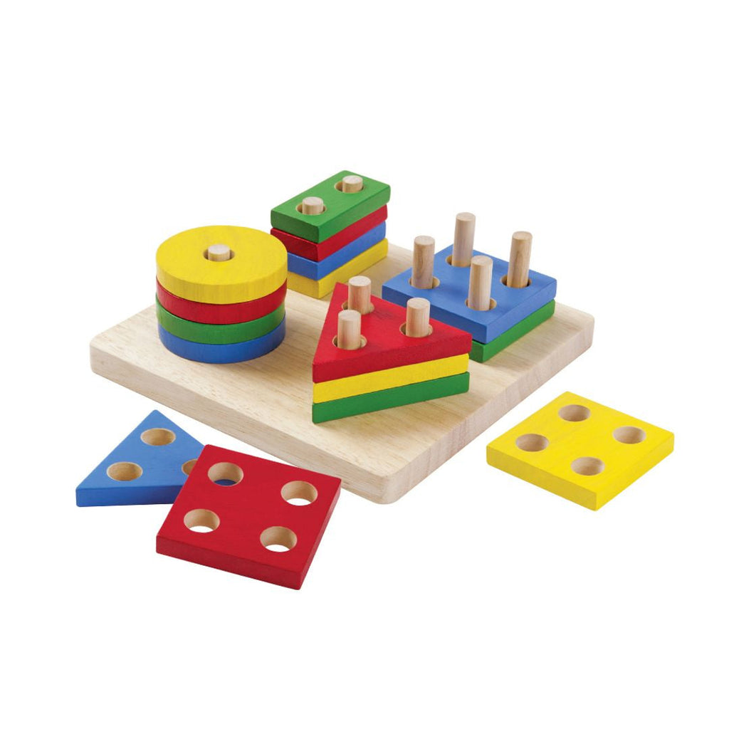 PlanToys Geometric Sorting Board wooden toy