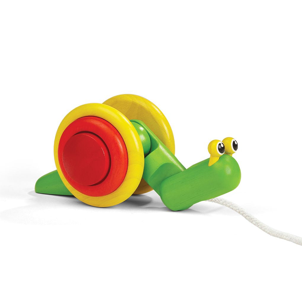 PlanToys Pull Along Snail wooden toy