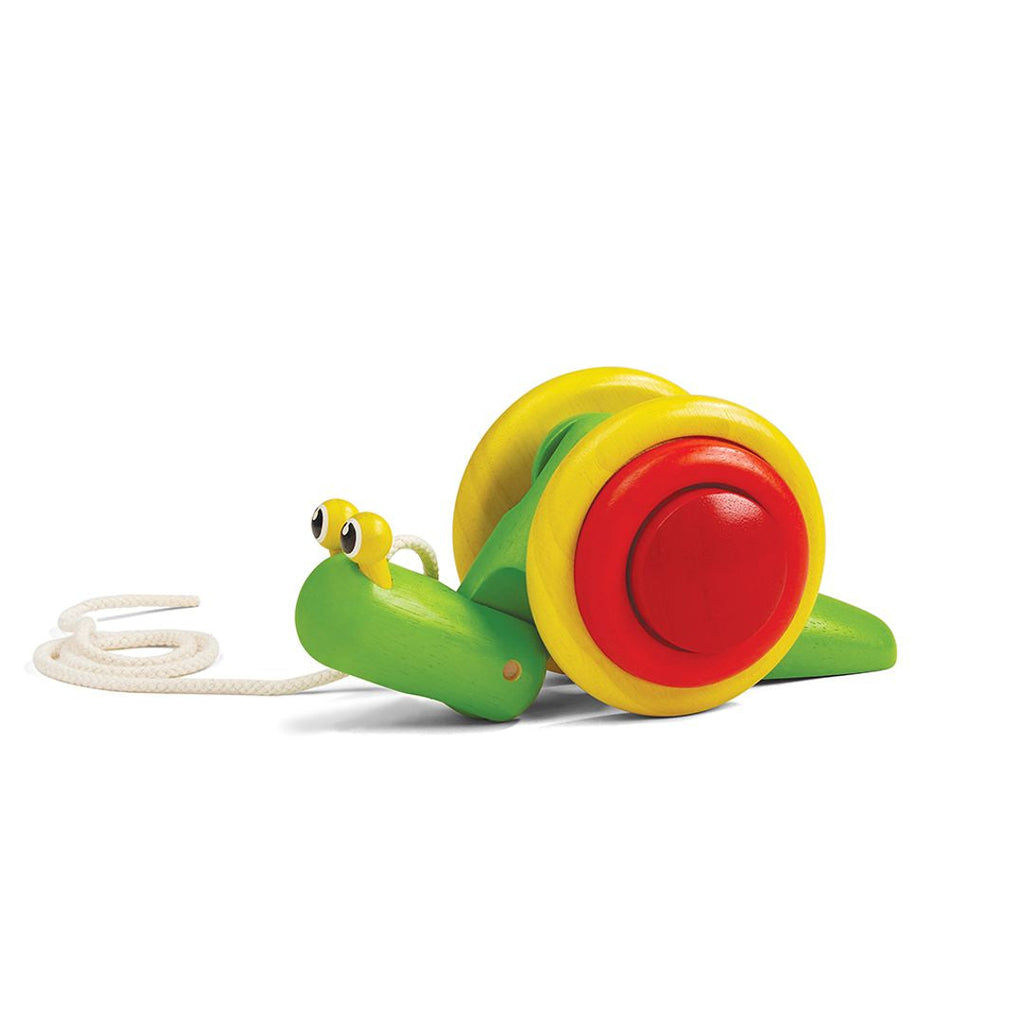 PlanToys Pull Along Snail wooden toy