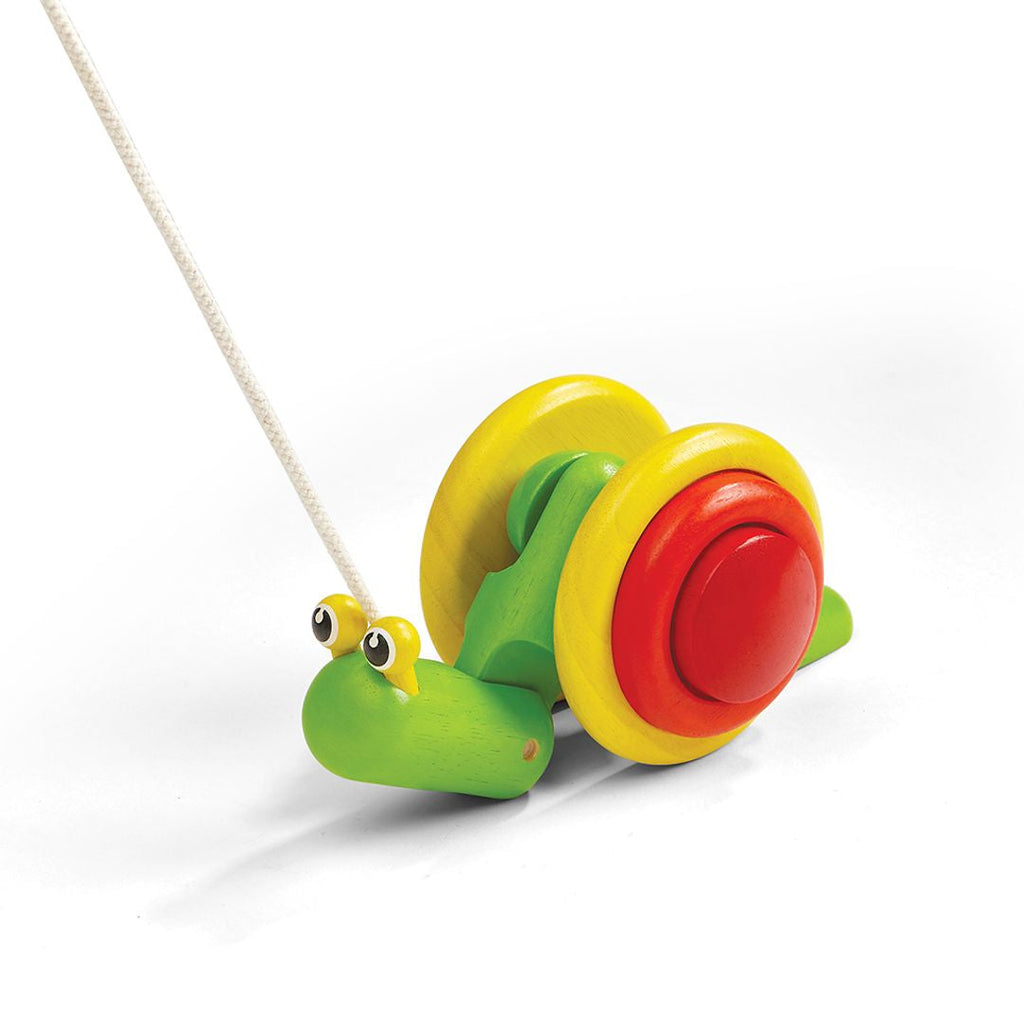 PlanToys Pull Along Snail wooden toy