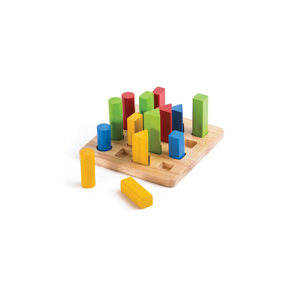 PlanToys Geometric Peg Board wooden toy