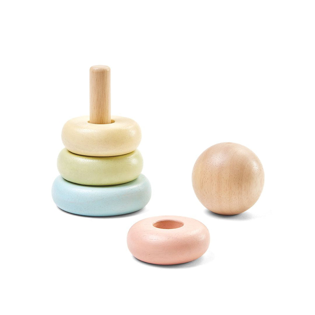 PlanToys pastel First Stacking Ring wooden toy