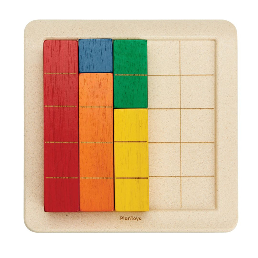 PlanToys Colored Counting Blocks - Unit Plus wooden toy