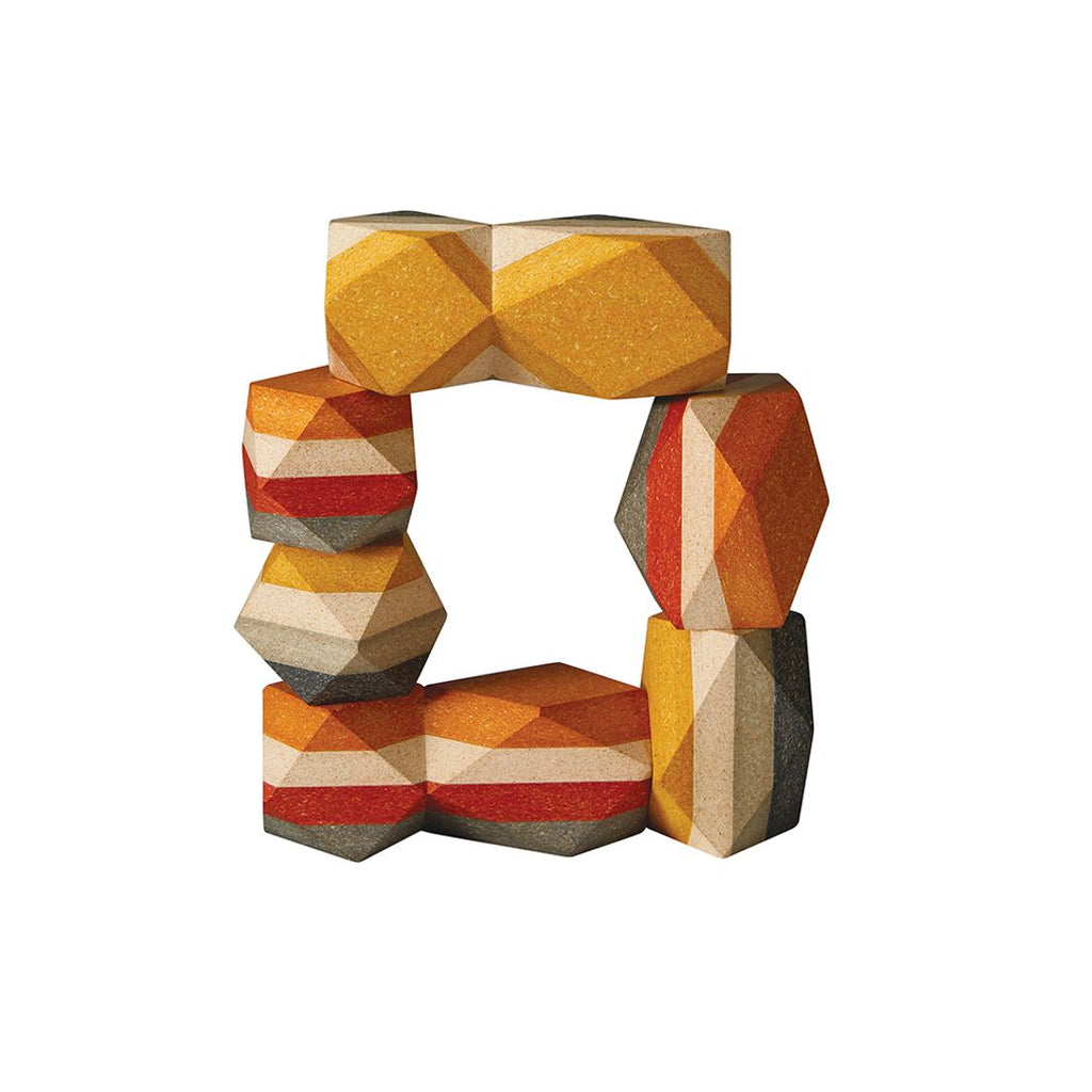 PlanToys Geo Stacking Rock wooden toy