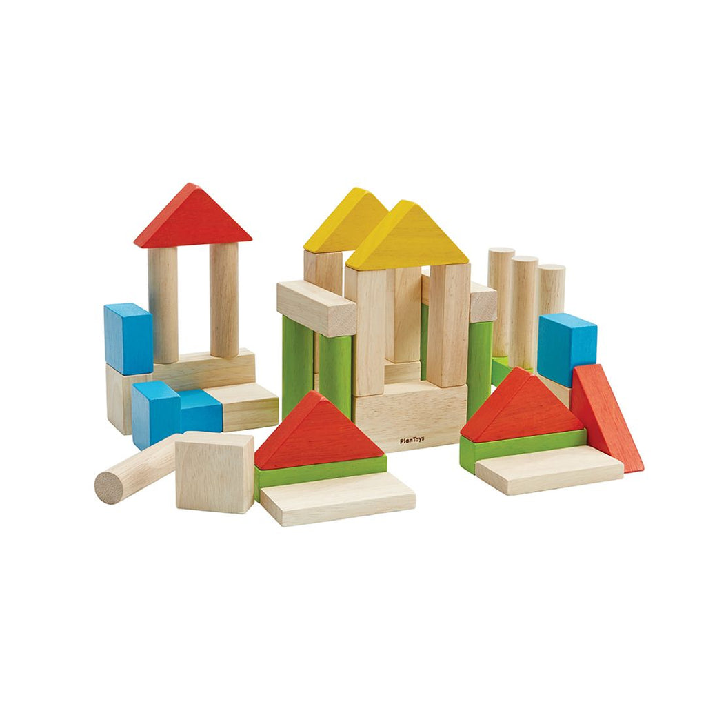 PlanToys Colorful 40 Unit Blocks wooden toy