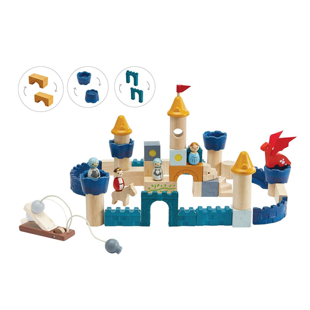 PlanToys orchard Castle Blocks wooden toy