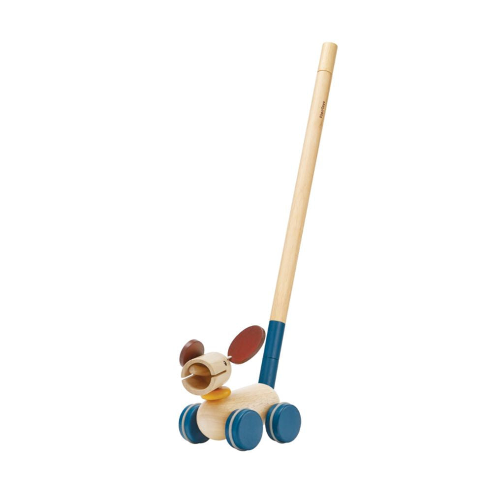 PlanToys Push & Pull Puppy wooden toy