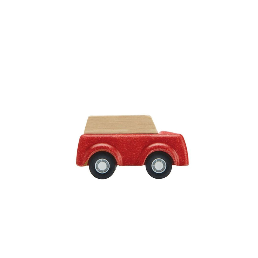 PlanToys red SUV wooden toy